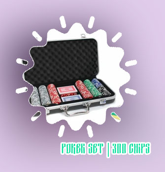 300 pc poker game set