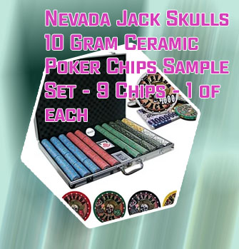 Nevada jack poker chip set
