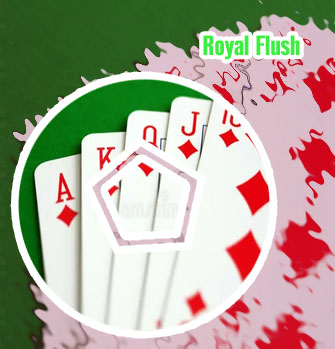 Poker diamond flush