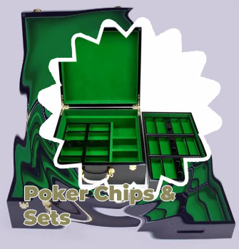 Wooden poker chip set